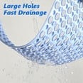 thumbnail image 2 of Hengbo Non Slip Bathtub Mat 17 x 30 Inch PVC Shower Mat Drain Holes Suction Cups Quick Dry for Bathroom Tub Sky Blue, 2 of 8
