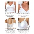 thumbnail image 4 of Exquisite Form 5107532 Fully® Slimming Wireless Back & Posture Support Longline Bra with Back Closure, 4 of 6