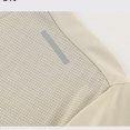 thumbnail image 4 of USNSM Men's Solid Color Short Sleeve UPF 50+ T-Shirt Quick Dry Rash Guard Athletic Running Swim Top Tee Performance Water Shirts Beige XL, 4 of 8