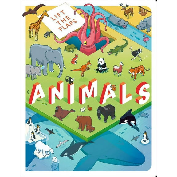 Lift the Flaps: Animals: Lift-The-Flap Book, (Board Book)