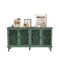 thumbnail image 6 of HIUU Green Sideboard Buffet Cabinet with Storage,Accent Cabinet with Doors,Living Room Vintage Cabinets Wood,Side Board,Credenza Storage Cabinets for Office, 6 of 10