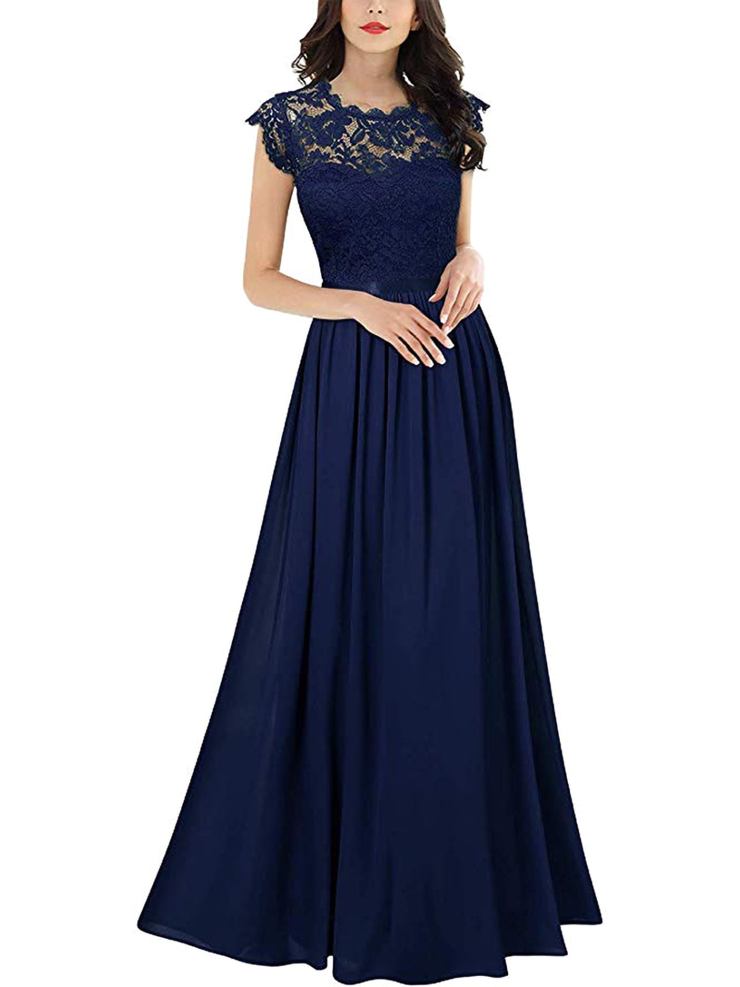 Sexy Dance - Sexy Dance Long Chiffon Formal Prom Gown For Women Evening ...