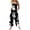 Blue, variant on Halloween Women’s Sleeveless Loose Fit Jumpsuit With Halloween Print Wide Leg Overalls Casual Style(Multicolor,M)