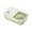 Green, variant on Usbinx Life 1100ml Rectangular Airtight 4- Bento Box Microwave Safe Leakproof Compartment Meal Prep Lunch Container