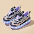thumbnail image 4 of Kids Roller Skates Light up Shoes with Wheels Shoes LED USB Charging Roller Sneakers for Girls Boys Birthday Christmas Gift, 4 of 7