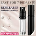 thumbnail image 3 of Portable Mini Refillable Perfume Atomizer Bottle Empty Pocket Size Cologne Sprayer for Travel 5ml (Y-Champagne Gold), 3 of 5