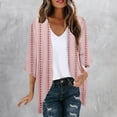thumbnail image 2 of Pisexur Veste pour Femmes Cardigans Ouverts Manteaux Trench Vestes d'Automne Mode Décontractée Imprimée Cardigan à Manches Longues, 2 of 5