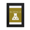 thumbnail image 1 of Experimentos de ciencia instrumentos particulas Marco de Fotos de escritorio imagen Arte Negro Pintura 5x7 pulgadas, 1 of 4