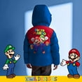 thumbnail image 4 of Nintendo Super Mario Bros Winter Jacket for Boys Mario Kart Graphic Print Boys Puffer Winter Coat for Big and Little Kids (Size 4-18), 4 of 6