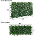 thumbnail image 4 of Expandable Faux Ivy Fence,Artificial Privacy Screen Decor for Outdoor Wall, Balcony and Patio, Single Sided Leaves (2, Green-Ivy), 4 of 6
