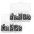 thumbnail image 4 of 200Pcs Hook Connector Steel Alloy Barrel Swivel with Interlock Snap Fishing Lure Tackle, 4 of 14