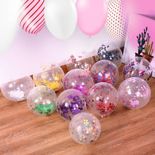 10pcs Parti Paillettes en Latex Ballon de Paillettes en Latex; Ballon de  Fête de Vacances; Maison Ballon en Latex Décoratif Décoration de Mariage 