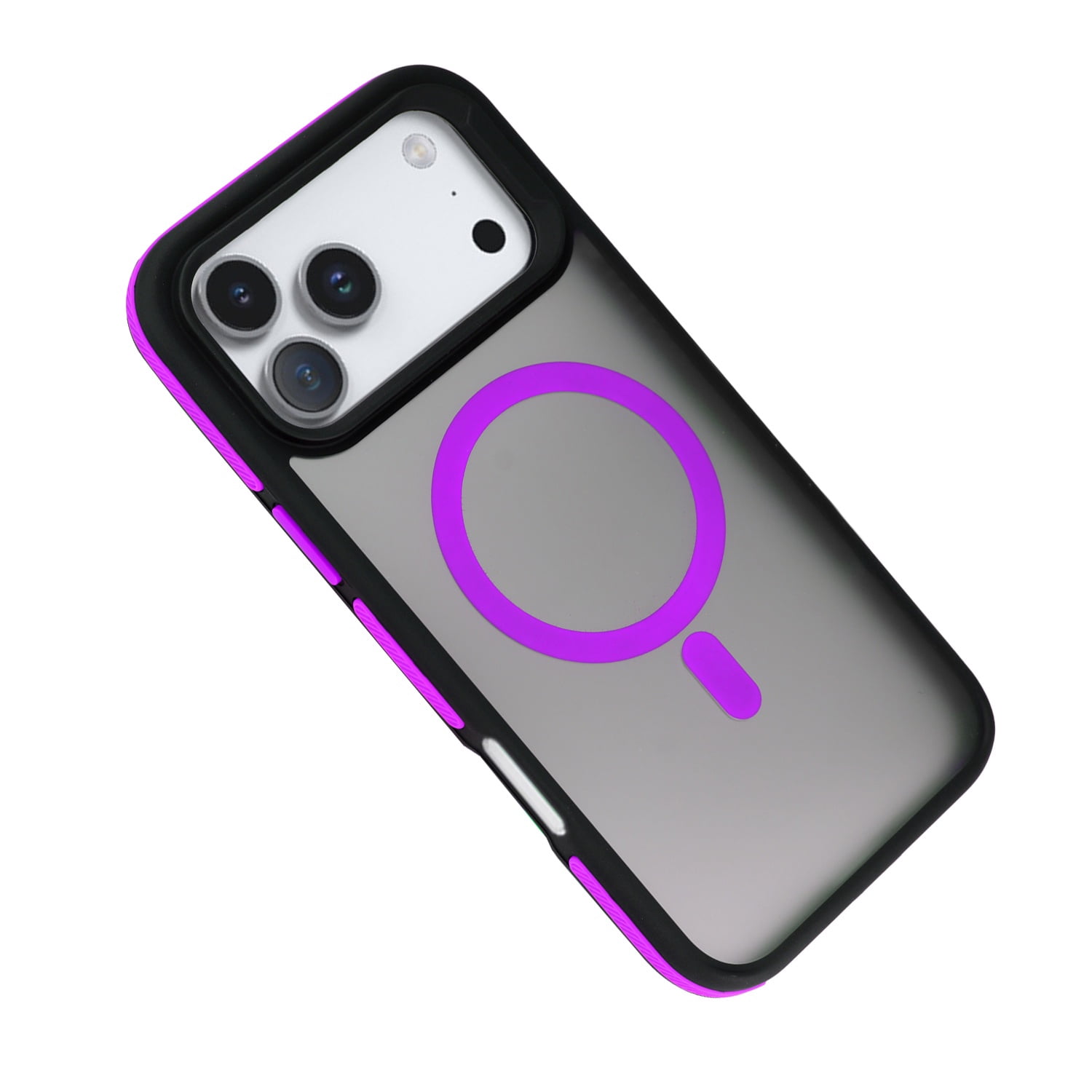 Dual Color Matte MagSafe Case for iPhone 17 Pro Max - Purple