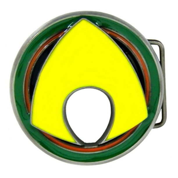 Dc Comics Aquaman Logo Metal Enamel Belt Buckle Walmart Com