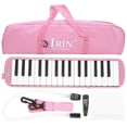thumbnail image 1 of Mélodica IRIN, instrument de musique à vent à 32 touches, adapté aux débutants, sac d'entraînement (rose), 1 of 4