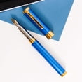 thumbnail image 4 of Diplomat Nexus Blue  Gold Fountain Pen - 14k Nib, 4 of 8