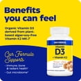 thumbnail image 2 of Suplemento de vitamina D3+K2 orgánica de Enzymedica 5,000 UI, 2 of 9