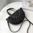 thumbnail image 1 of Bolso cruzado de paja tejido a para mujer, bolso de hombro para pya, bolso tejido a Negro Colcomx bolso de paja, 1 of 8