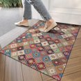 thumbnail image 4 of Orange Ethnic Rhombus Pattern Door Rugs,Washable Non Slip Door Mats Indoor,Decorative Door Mats,Entry Mat Indoor for Entrance,Bedroom,Kitchen,Bathroom,17"x30", 4 of 6