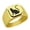 Gold, variant on Black Cat Stainless Steel Signet Ring