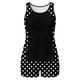 thumbnail image 5 of Ropa Interior Y Sujetadores Conservadores de Dos Piezas Conjunto de Traje de Baño con Sujetador Acolchado sin Mangas Cuello Redondo Traje de Baño Impreso Casual, 5 of 9