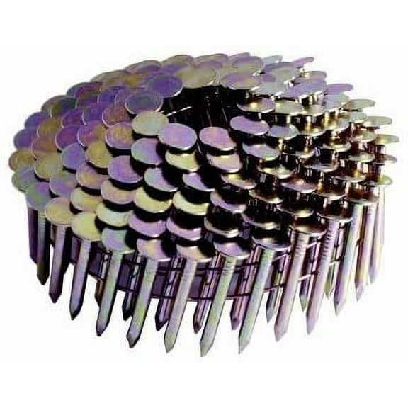 GRCR3DGAL 1-1/4-Inch-by-15-Degree Galvanized Coil Roofing Nail 7,200 per Box - Pack of 2