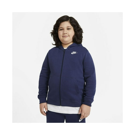 Nike Boys Big Boys Sportswear Club Fleece Full-zip Hoodie,Navy,S