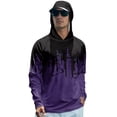 thumbnail image 2 of Trgacdwlo Color Block Mens UPF 50+ Sun Protection Hoodie Raglan Long Sleeve Rash Guards for Men Hiking Workout Fishing Shirts for Men, 2 of 5