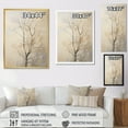 thumbnail image 4 of Designart "Beige Oak Tree Solitude V" Tree Oak Floater Framed Canvas Prints, 4 of 5