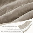 thumbnail image 6 of Whale Flotilla 2-Piece Twin Quilt Set, Soft Embossed Bedding Set, Lightweight Bedspread Coverlet with Damask Vintage Pattern, Reversible Bed Cover for All Seasons, Light Grey, 6 of 7