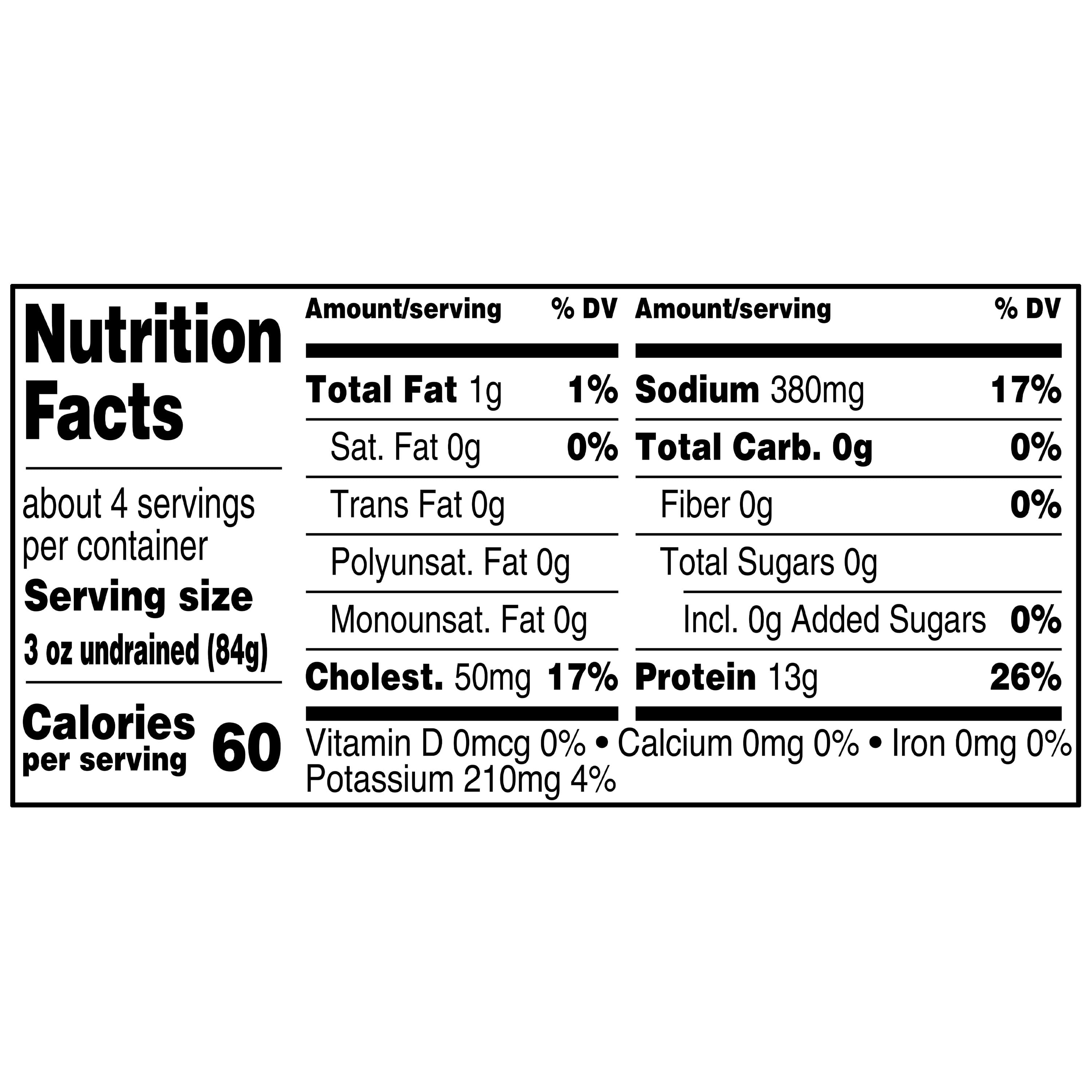 Great Value Chunk Chicken in Water, 12.5 oz