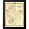 thumbnail image 2 of Sidney 12x14 Black Modern Framed Museum Art Print Titled - Baltimore Maryland - Sidney 1850, 2 of 5