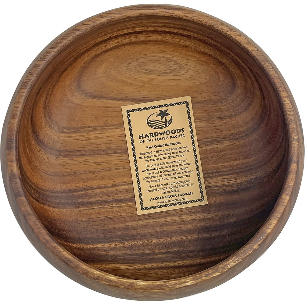 South Seas Native Treasures Acacia Wood Round Satin Calabash 3"x8"