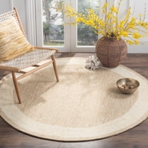 Safavieh Easy Care Jane Solid Area Rug, Natural, 6' x 6' Round