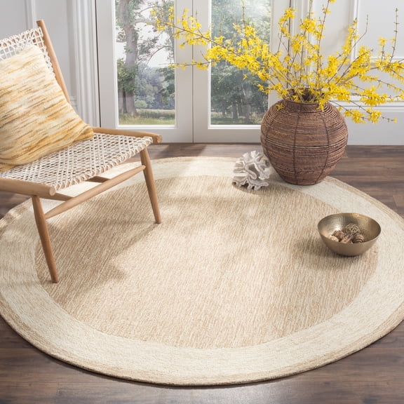 Safavieh Easy Care Jane Solid Area Rug, Natural, 6' x 6' Round