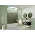 thumbnail image 3 of Glass Warehouse Gtbsld-60 Equinox 60" High X 60" Wide Sliding Frameless Tub Door - Black, 3 of 7