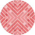 thumbnail image 1 of Ahgly Tapis d'Intérieur Lavable en Machine Carré Transitionnel Rose Pastel, 3 Pieds Carré, 1 of 7
