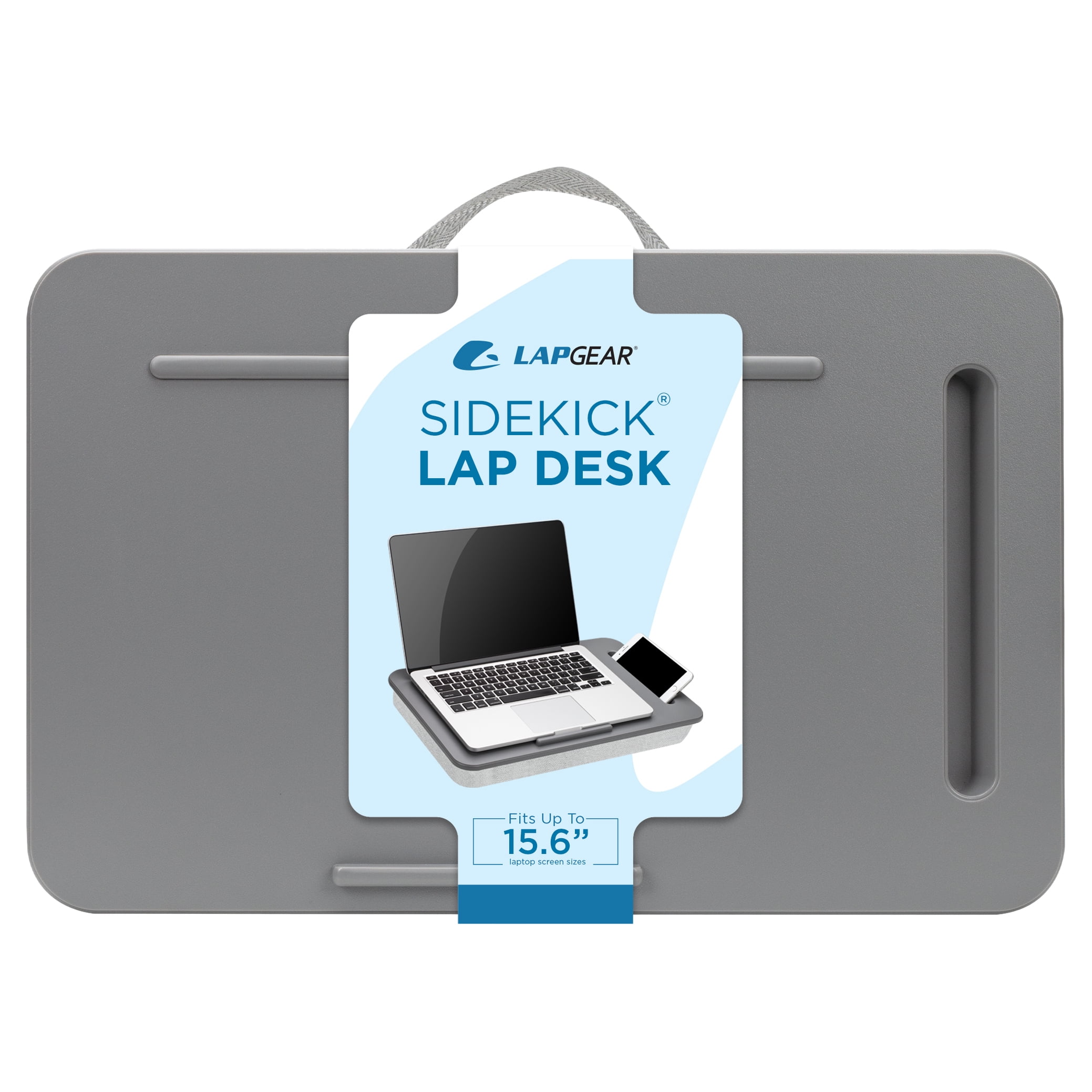 NEW LapGear Deluxe Laptop Lap Desk  Espresso Woodgrain Fits up to 17.3" Laptop 