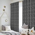 thumbnail image 5 of Blackout Kids Curtains,Baseballs Quotes Black Pattern Children's Insulated Curtains Set Of 2,Bedroom Essentials,Toddler Room Decor 52"x84", 5 of 5