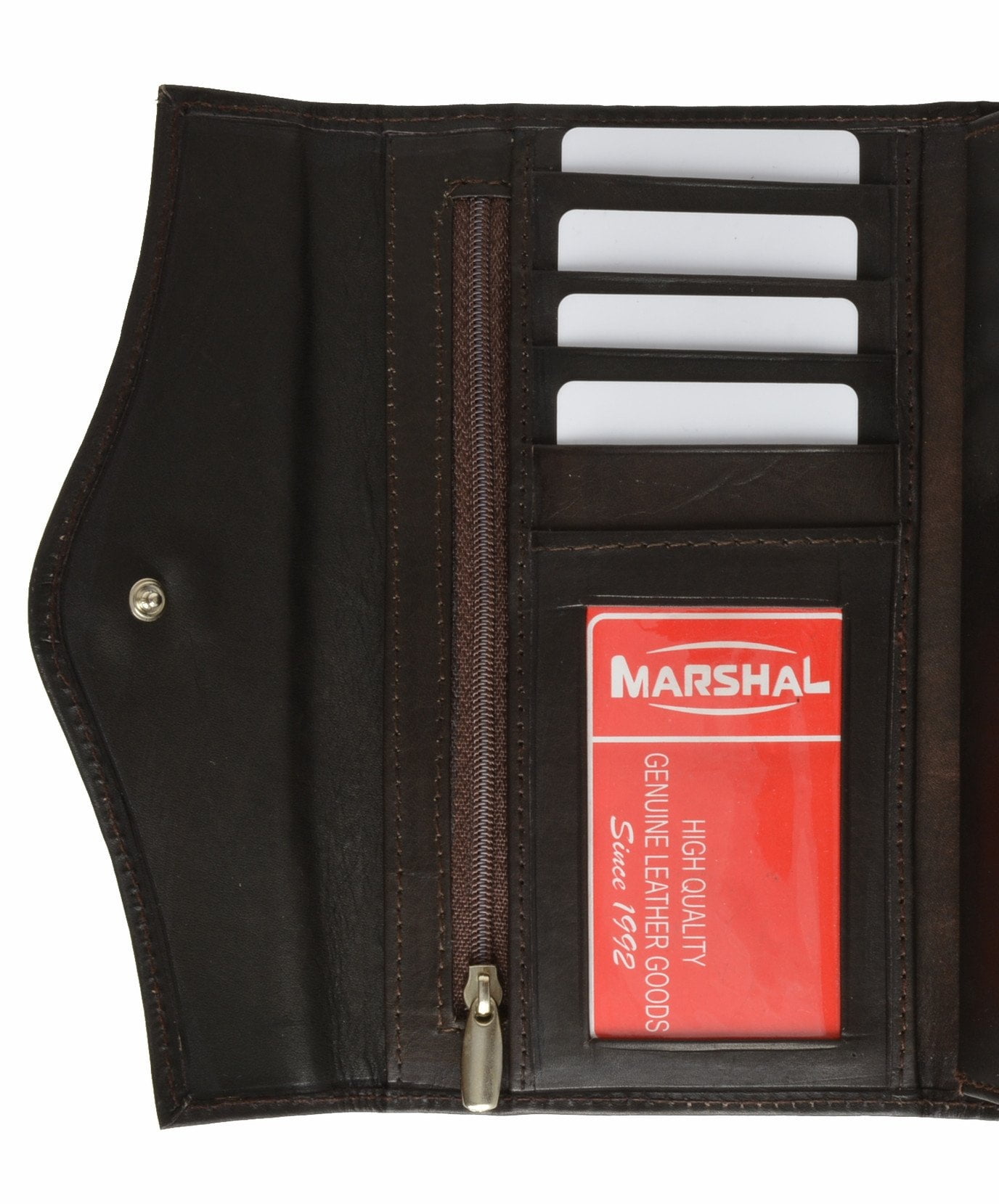 Womens Checkbook Wallet with ID Window and Snap Button Closure 3575 CF