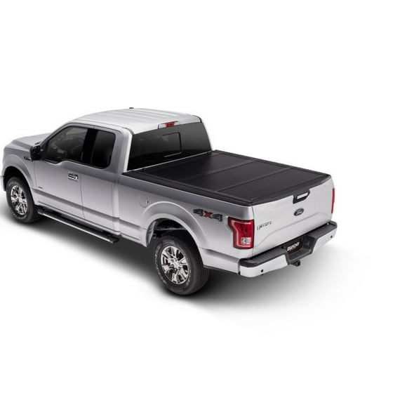 Fits 2022-2023 Ford Maverick UnderCover Tonneau Cover FX21032 Flex; Bi-Fold; Non-Lockable; Black Semi-Gloss Textured; Black; Aluminum