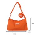 thumbnail image 3 of Bolsos cruzados portátiles para mujer, bolso de hombro con estilo, bolso de mano, bolso Naranja, 3 of 8