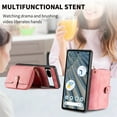 thumbnail image 3 of for Google Pixel 7a Wallet Case, Crossbody Phone Purse with Card Holder for Women, Zipper PU Leather Carrying Cover Gift with Shoulder Strap Kickstand Anti-drop for Google Pixel 7a - Pink, 3 of 8