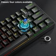 thumbnail image 4 of KQJQS 61 Keys RGB Backlit 60% Wired Gaming Keyboard, Ergonomic Waterproof Mini Compact 60 Percent Mechanical Feeling Keyboard, for PC Mac PS4 Xbox Gamer, Typist, Travel, 4 of 7