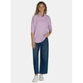 thumbnail image 3 of Time and Tru Women's Cowl Neck Waffle Knit Tunic, Size S-XXXL, 3 of 5