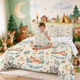 thumbnail image 3 of Erosebridal Fox Twin Bedding for Boys Girls, Sleepy Clouds Bedding Comforter Set, Stars Reversible 7-Piece, 3 of 6
