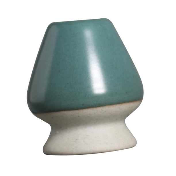 Porta té de cerámica, ceremonia del té, soporte para recipientes para matcha, soporte para chasen Verde