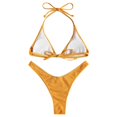 thumbnail image 4 of Women‘s Two Piece Swimsuit Swimsuits Push Up Halter High Neck Bathing Suit Tops, 4 of 4