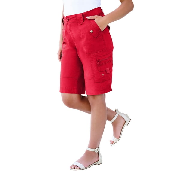 Roaman's Women's Plus Size Cargo Shorts