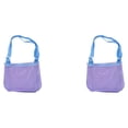 thumbnail image 1 of Inteprter Bolsa de malla conveniente y duradera para juguetes de playa y almacenamiento, bolsa de malla de nailon de amplia aplicación para banda azul púrpura 24*20cm 2Conjunto, 1 of 6